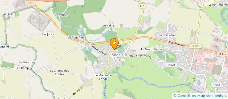 localisation de l'entreprise MONSIEUR DAVID BEDOUET à CONDE-SUR-SARTHE