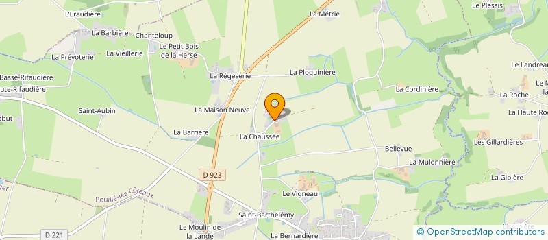 localisation de l'entreprise MONSIEUR DAVID BEDUNEAU à POUILLE-LES-COTEAUX