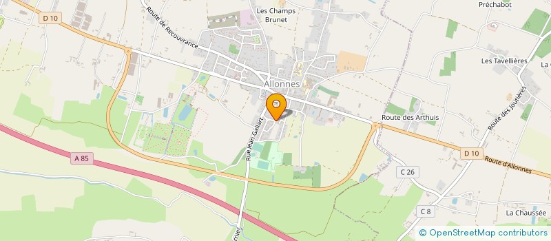 localisation de l'entreprise MONSIEUR DAVID BELANGER  FONTEVRAUD L ABBAYE