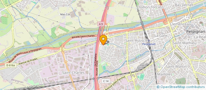 localisation de l'entreprise MONSIEUR DAVID BELARDI  PERPIGNAN