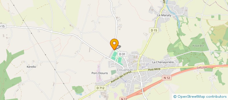 localisation de l'entreprise MONSIEUR DAVID BELLANGER  LOUARGAT