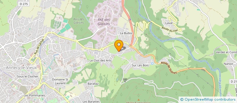 localisation de l'entreprise MONSIEUR DAVID BELLEMIN à ANNECY