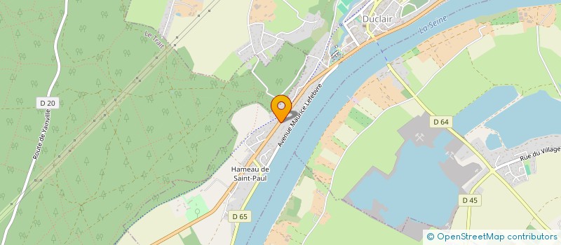 localisation de l'entreprise MONSIEUR DAVID BELLENGER  DUCLAIR