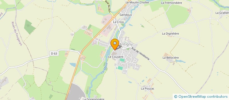 localisation de l'entreprise MONSIEUR DAVID BELLENOUS  ANTIGNY