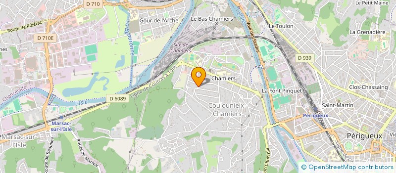 localisation de l'entreprise MONSIEUR DAVID BEN  COULOUNIEIX-CHAMIERS