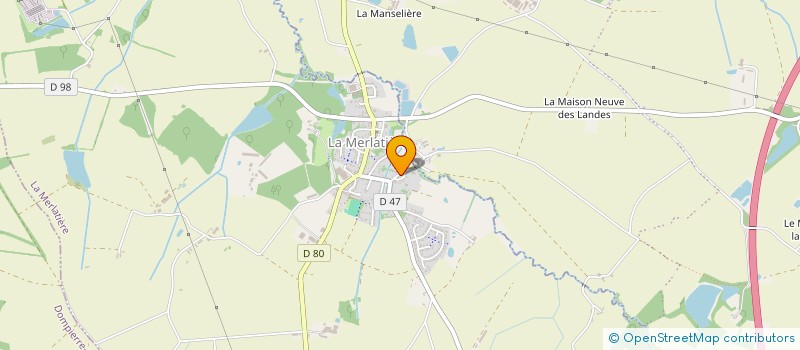 localisation de l'entreprise MONSIEUR DAVID BENARD  LA MERLATIERE