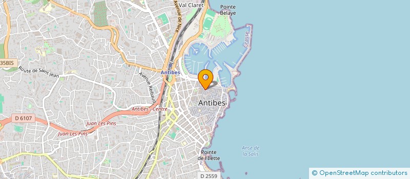 localisation de l'entreprise MONSIEUR DAVID BENBOW à ANTIBES