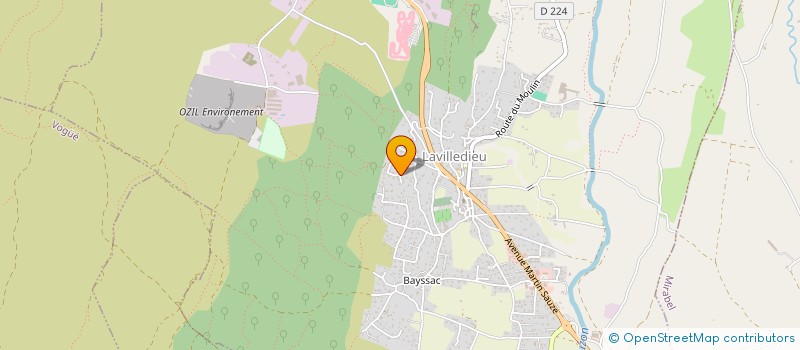 localisation de l'entreprise MONSIEUR DAVID BENDON  LAVILLEDIEU