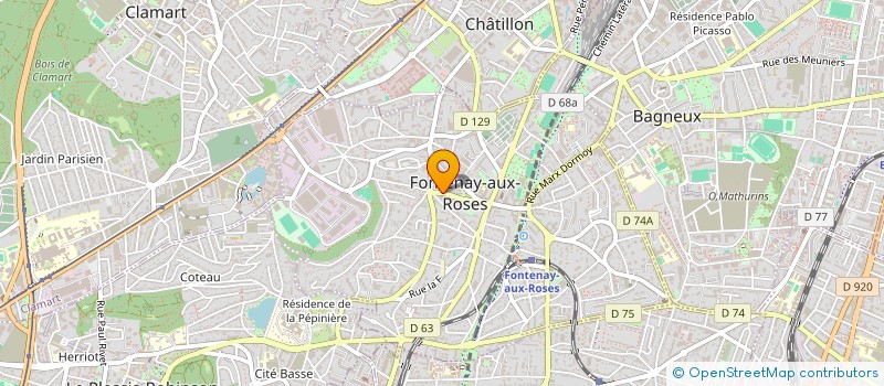 localisation de l'entreprise MONSIEUR DAVID BENDRE  FONTENAY-AUX-ROSES