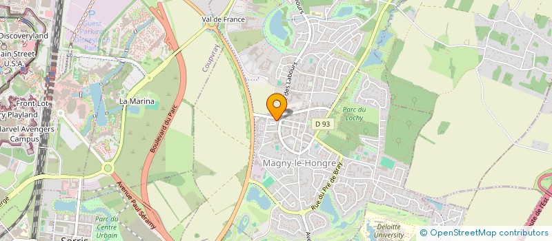 localisation de l'entreprise MONSIEUR DAVID BENHAMOU  MAGNY-LE-HONGRE