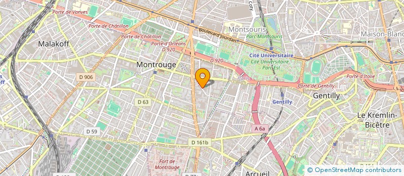 localisation de l'entreprise MONSIEUR DAVID BENMAHDI  MONTROUGE