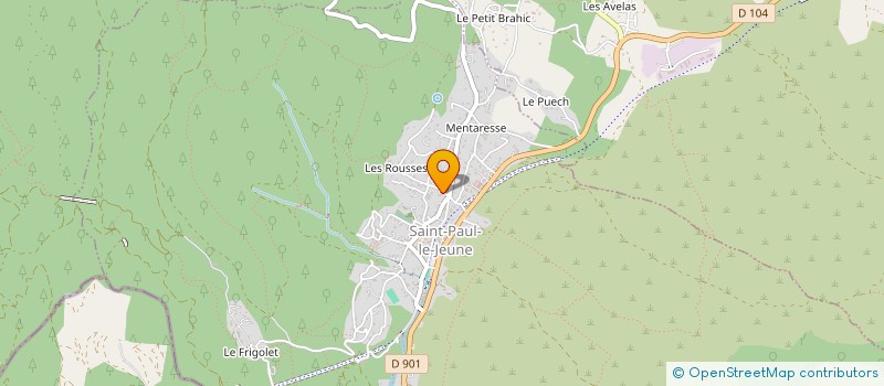 localisation de l'entreprise MONSIEUR DAVID BENOIT  SAINT-PAUL-LE-JEUNE