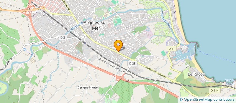 localisation de l'entreprise MONSIEUR DAVID BENSON à ARGELES-SUR-MER
