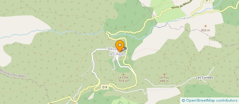 localisation de l'entreprise MONSIEUR DAVID BEOLETTO  BEZAUDUN-LES-ALPES