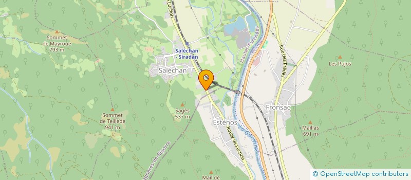 localisation de l'entreprise MONSIEUR DAVID BERALDIN  SALECHAN