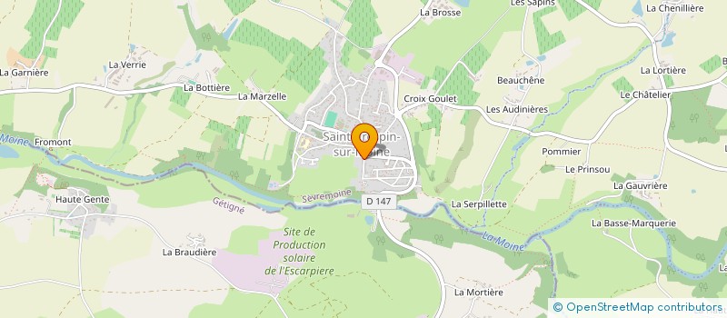 localisation de l'entreprise MONSIEUR DAVID BERANGER  SEVREMOINE
