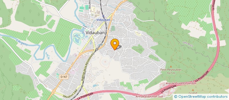 localisation de l'entreprise MONSIEUR DAVID BERAUDO  VIDAUBAN