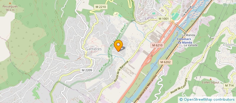 localisation de l'entreprise MONSIEUR DAVID BERCHOUX  GATTIERES