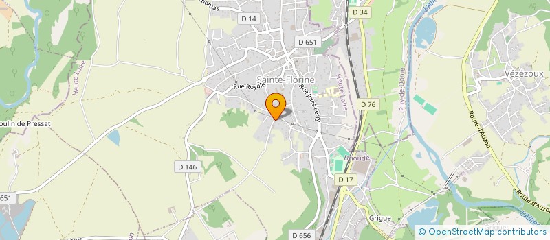 localisation de l'entreprise MONSIEUR DAVID BERGOUGNOUX à SAINTE-FLORINE