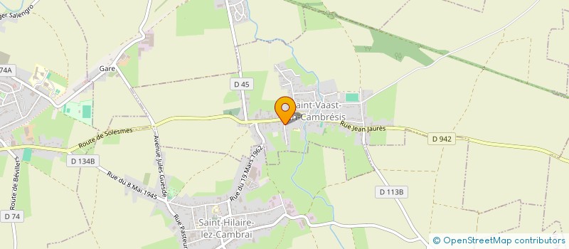 localisation de l'entreprise MONSIEUR DAVID BERLEMONT  SAINT-VAAST-EN-CAMBRESIS