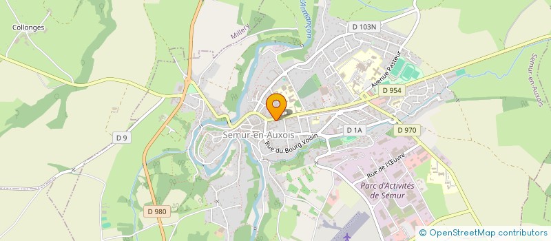 localisation de l'entreprise MONSIEUR DAVID BERNARD  SEMUR-EN-AUXOIS