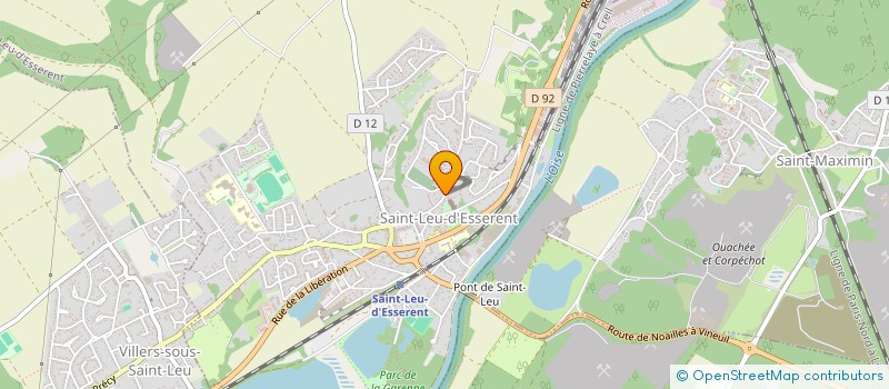 localisation de l'entreprise MONSIEUR DAVID BERNARD  VILLERS-SOUS-SAINT-LEU