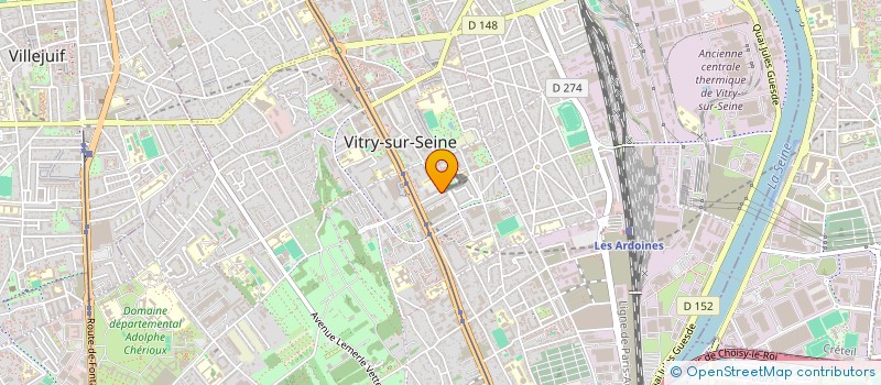 localisation de l'entreprise MONSIEUR DAVID BERNARD à VITRY-SUR-SEINE