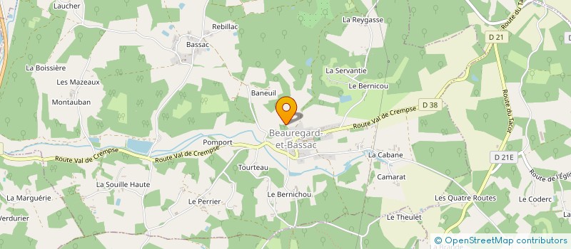 localisation de l'entreprise MONSIEUR DAVID BERNARD à SAINT-GEORGES-DE-MONTCLARD