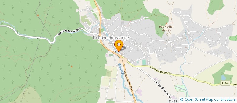 localisation de l'entreprise MONSIEUR DAVID BERNARDINI  LA ROQUEBRUSSANNE