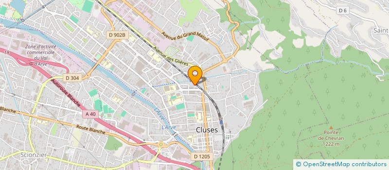 localisation de l'entreprise MONSIEUR DAVID BERNAZ  CLUSES