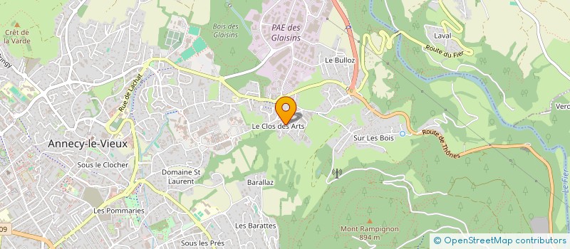 localisation de l'entreprise MONSIEUR DAVID BERTHE à ANNECY