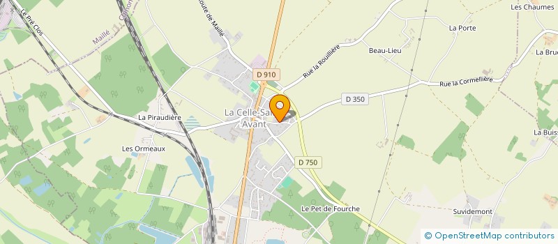 localisation de l'entreprise MONSIEUR DAVID BERTHELOT  LA CELLE-SAINT-AVANT