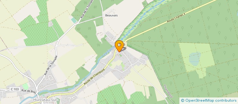 localisation de l'entreprise MONSIEUR DAVID BERTHON  HUISSEAU-SUR-COSSON