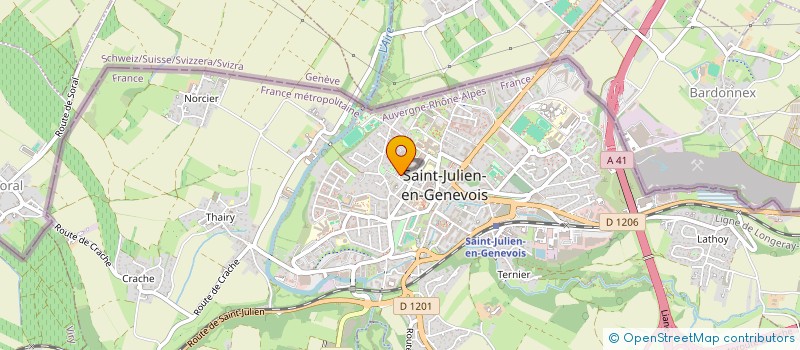 localisation de l'entreprise MONSIEUR DAVID BERTI  SAINT-JULIEN-EN-GENEVOIS