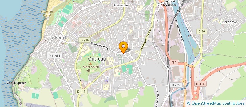 localisation de l'entreprise MONSIEUR DAVID BERTIN  OUTREAU