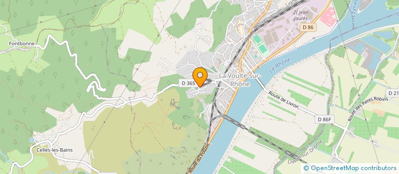 localisation de l'entreprise MONSIEUR DAVID BERTON  LA VOULTE-SUR-RHONE