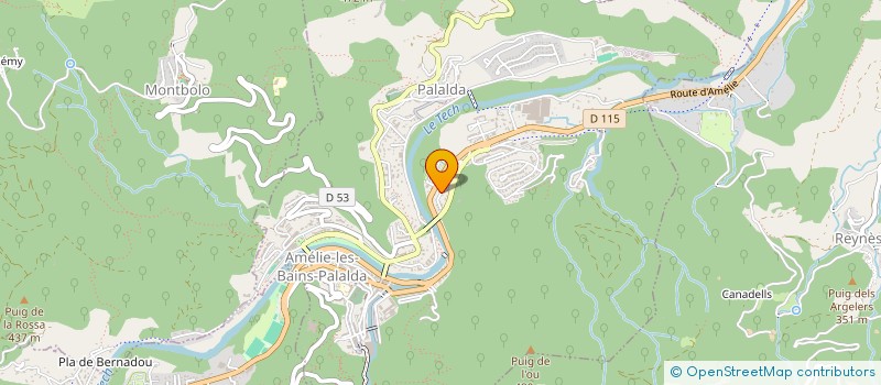 localisation de l'entreprise MONSIEUR DAVID BERTRAND  AMELIE-LES-BAINS-PALALDA