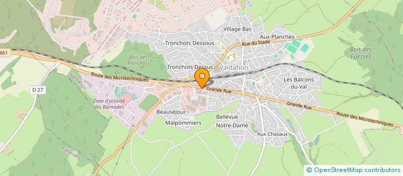 localisation de l'entreprise MONSIEUR DAVID BESANCON à VALDAHON
