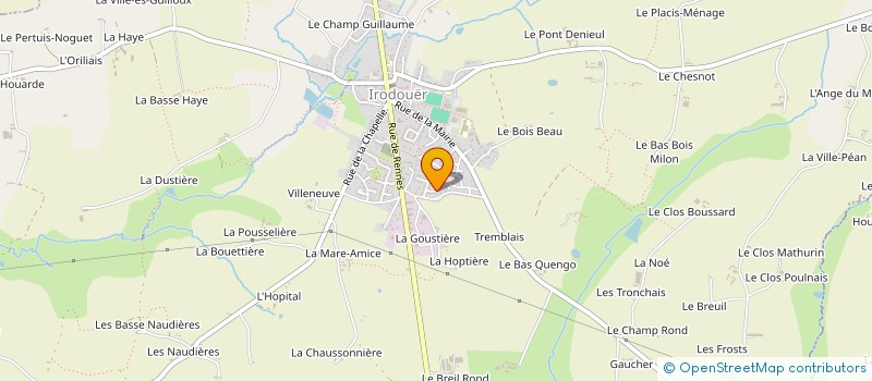 localisation de l'entreprise MONSIEUR DAVID BESNARD à IRODOUER