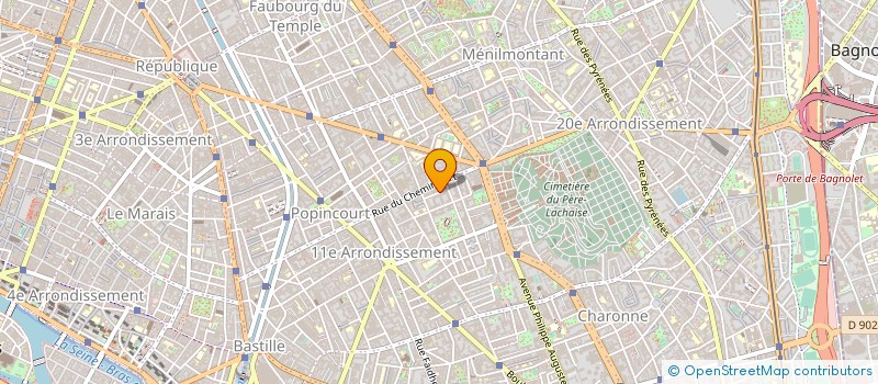 localisation de l'entreprise MONSIEUR DAVID BIBER à PARIS