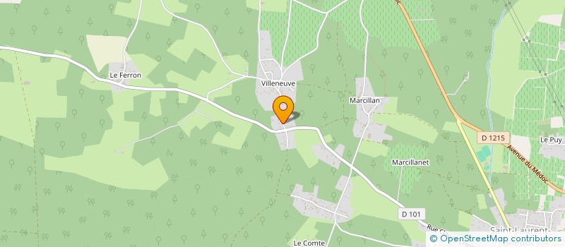 localisation de l'entreprise MONSIEUR DAVID BIBIAN  SAINT-LAURENT-MEDOC