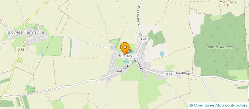 localisation de l'entreprise MONSIEUR DAVID BIENFAIT  HERMAVILLE