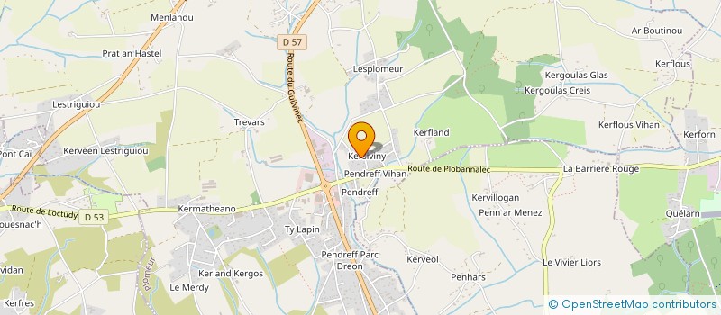 localisation de l'entreprise MONSIEUR DAVID BIGER  PLOMEUR