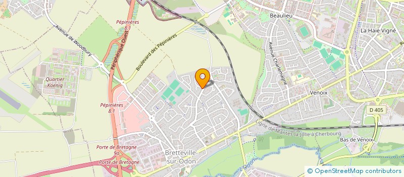 localisation de l'entreprise MONSIEUR DAVID BIGNON  COLLEVILLE-MONTGOMERY