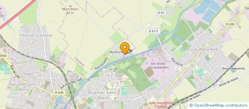 localisation de l'entreprise MONSIEUR DAVID BILBAUT  CAMBRAI