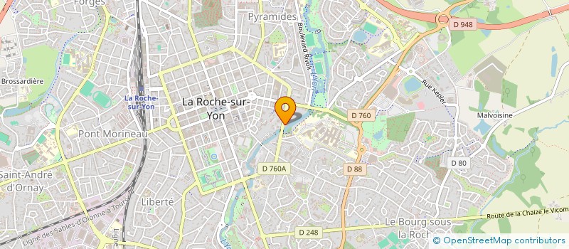 localisation de l'entreprise MONSIEUR DAVID BILLAUD  LA ROCHE-SUR-YON