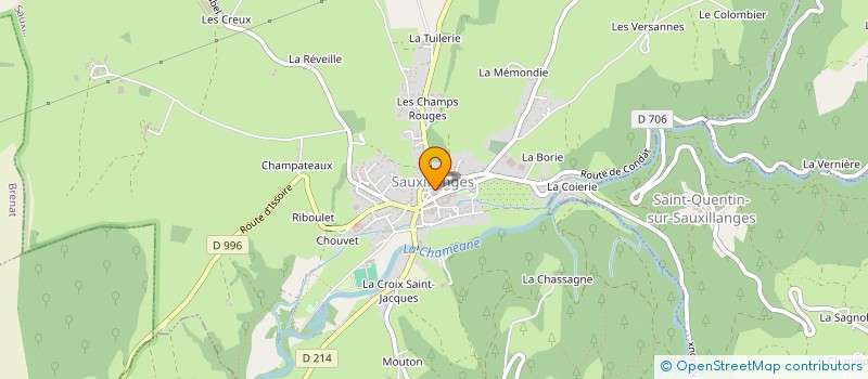 localisation de l'entreprise MONSIEUR DAVID BILLIE  SAUXILLANGES