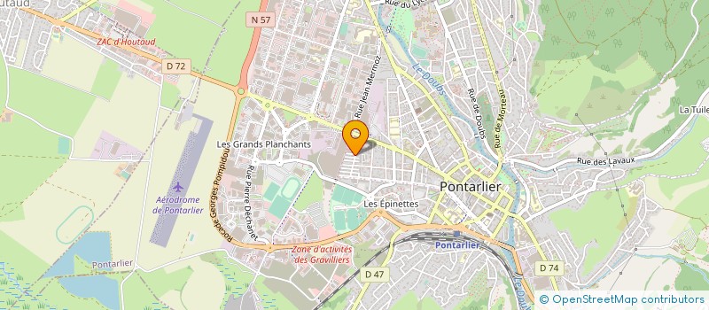 localisation de l'entreprise MONSIEUR DAVID BILLOD à PONTARLIER
