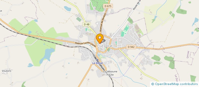 localisation de l'entreprise MONSIEUR DAVID BILSON  LE DORAT