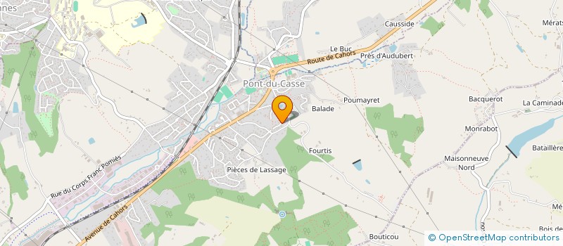 localisation de l'entreprise MONSIEUR DAVID BIME  PONT DU CASSE